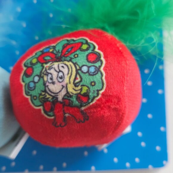 Dr. Seuss's The Grinch 3-Pack Cat Toys With Feathers Pet Animal Christmas - Picture 5 of 7